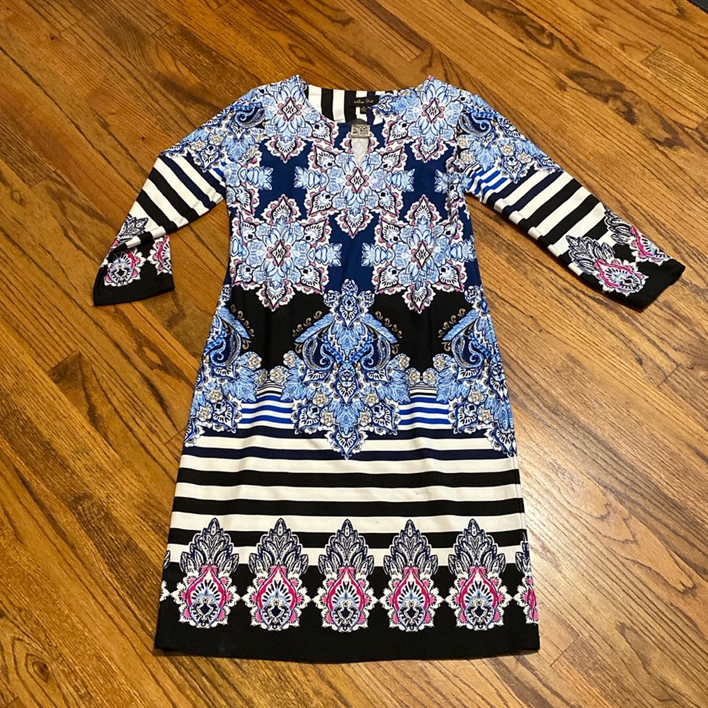 Melissa Page paisley striped dress